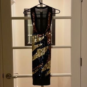 Haute Hippie Sequin Dress/Tank. XS.